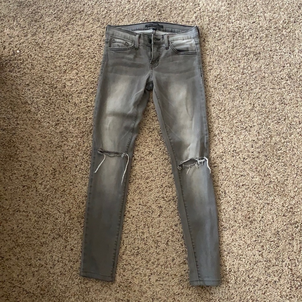 Flying monkey grey distressed jeans